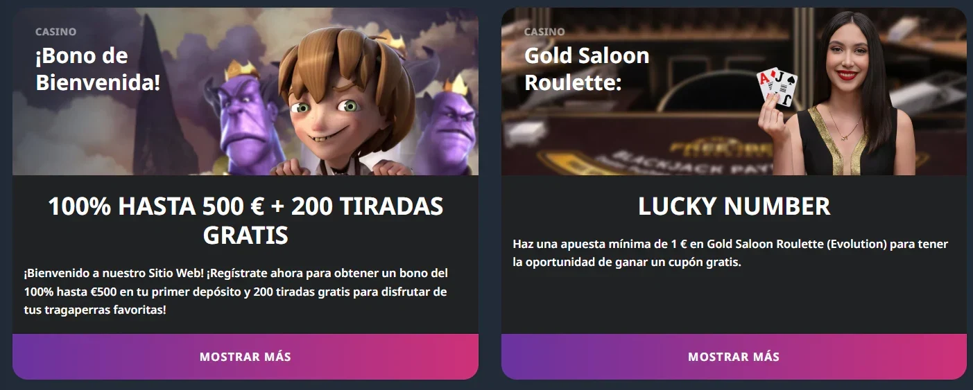 Promociones de Buran casino: bono de bienvenida y Gold Saloon Roulette